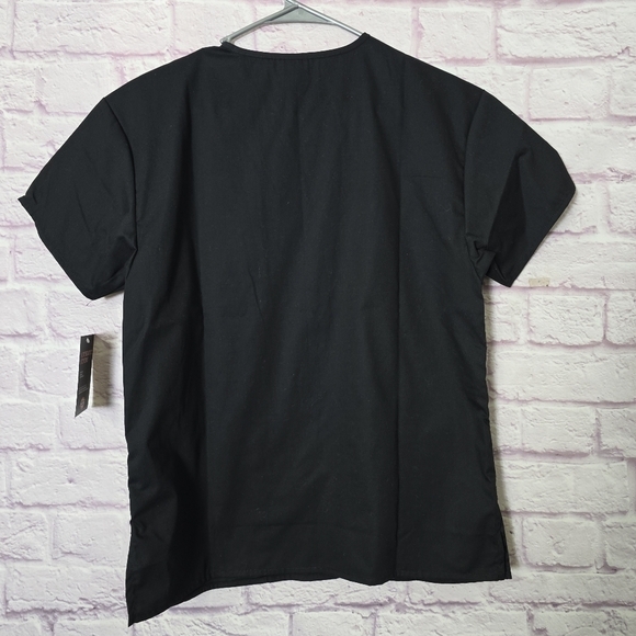 Dickies Women's Black V-Neck 2 Pocket Scrub Top Size XS NWT - Picture 3 of 10